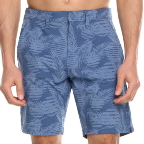 NWT TEE TIME Men's Golf Shorts size 32 Blue Leaf Pattern - Picture 1 of 5